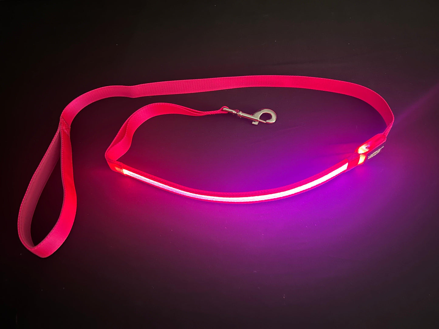 Pink Leash Best and Brightest LED Dog Leashes k9ightlights Pet Supply Store